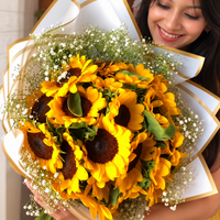 Sunny Delight 18 Sunflowers Bouquet
