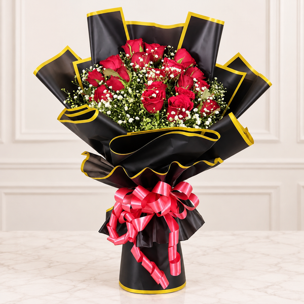 Passionate Charm 20 Red Roses Bouquet