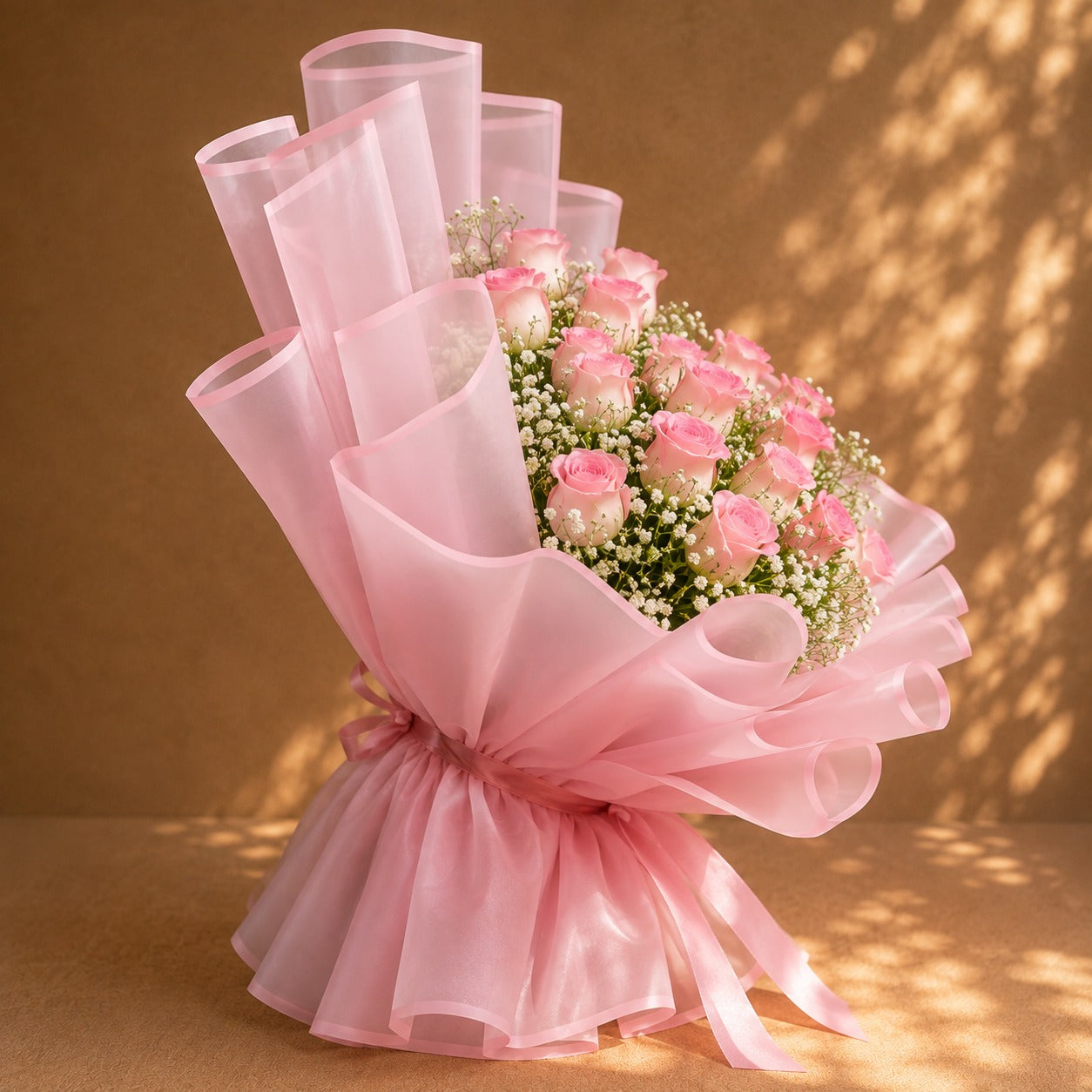 Blush Romance Pink Rose Bouquet
