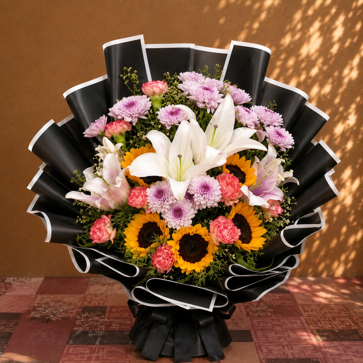 Elegant Charm Mixed Flower Bouquet