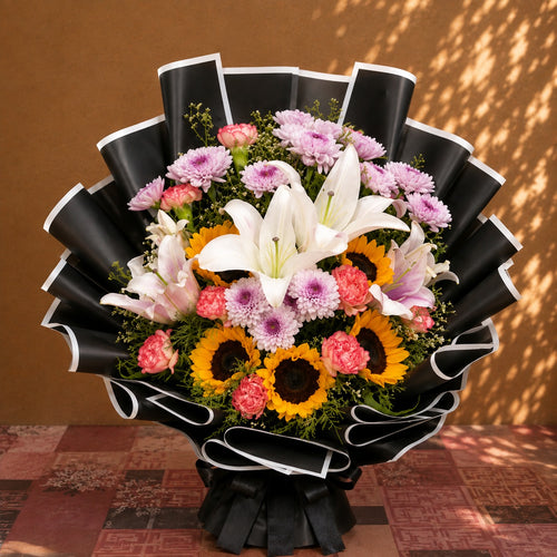 Elegant Charm Mixed Flower Bouquet