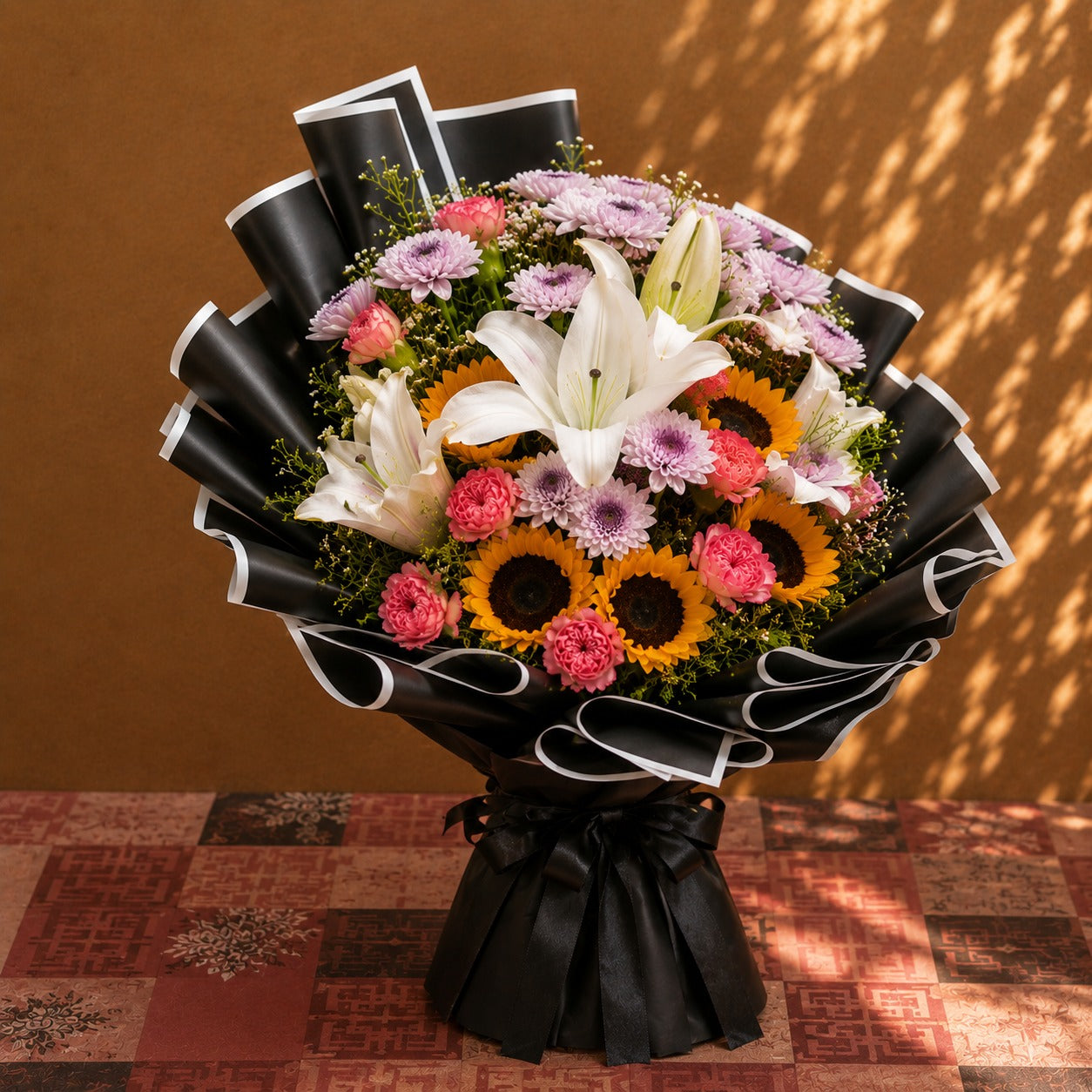 Elegant Charm Mixed Flower Bouquet
