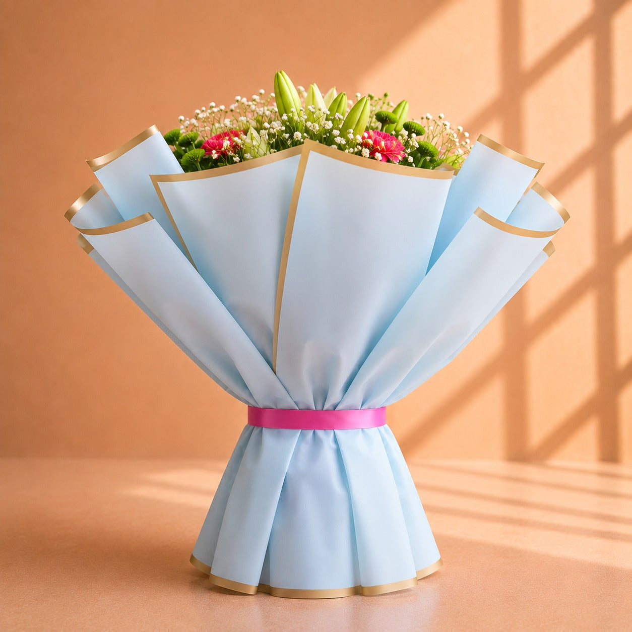 Elegance in Bloom Lily & Carnation Bouquet