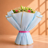 Elegance in Bloom Lily & Carnation Bouquet