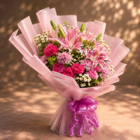 Sweet Elegance Pink Lily Bouquet
